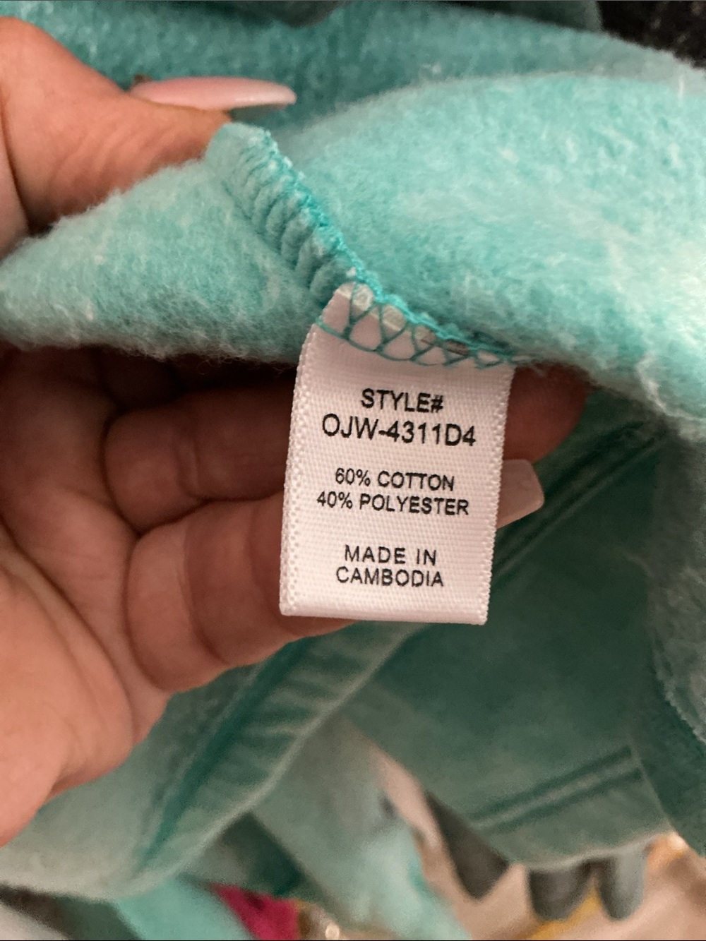 Zenana Outfitters Mint Green Cropped Cotton Jacket - Picture 2 of 2